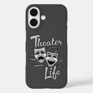 Theatre Life Comedy and Tragedy Masks iPhone 16 Case