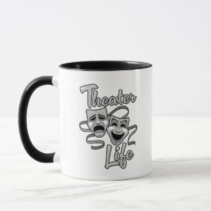 Theatre Life Comedy and Tragedy Masks Mug
