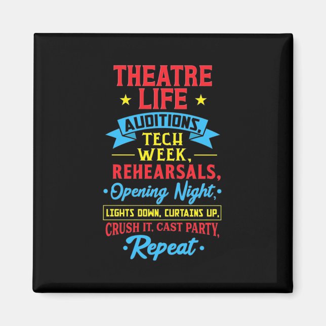 Theatre Life For Actor Magnet (Front)