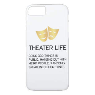 Theatre Life Funny Broadway Musical Theatre Case-Mate iPhone Case