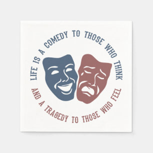 Theatre Life Quote paper napkins
