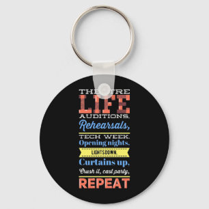 Theatre Life Repeat Keychain