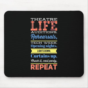 Theatre Life Repeat Mouse Pad