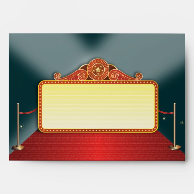 Theatre Marquee Event Envelopes (Front)