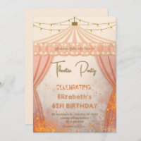 Theatre Marquee Party Invitation – Birthday invite