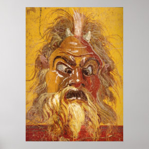 Theatre Mask Poster