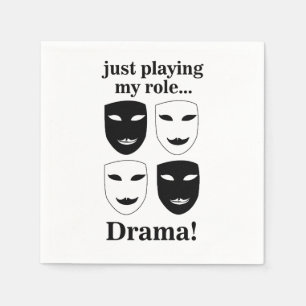 Theatre Mask Theatre Drama Performance Party Napkin
