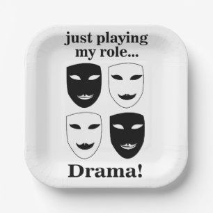 Theatre Mask Theatre Drama Performance Party Paper Plate