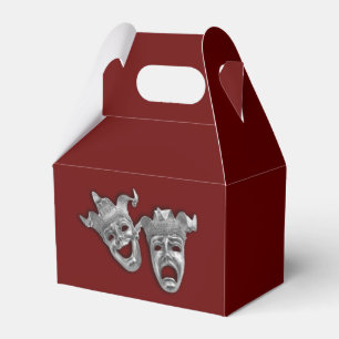 Theatre Masks Comedy and Tragedy Favor Box