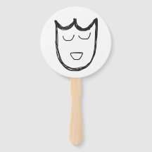 Theatre Masks double sided fan