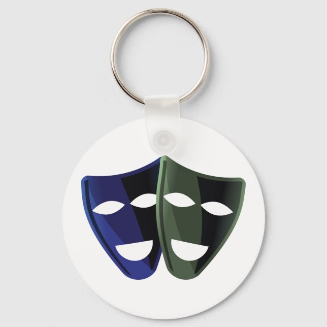 Theatre Masks Keychain (Front)