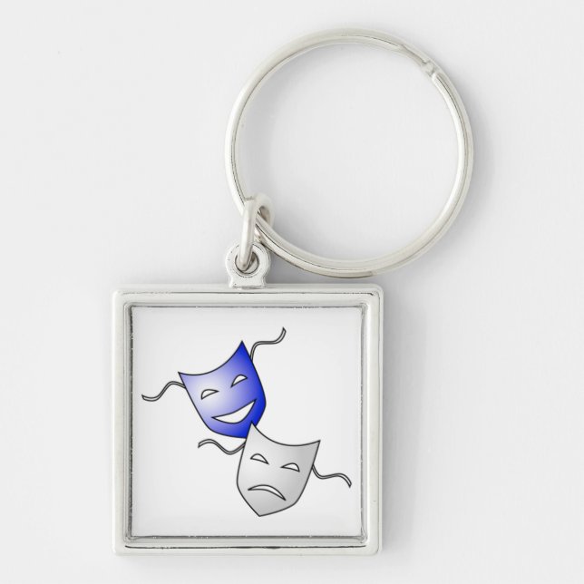 Theatre Masks Keychain (Front)