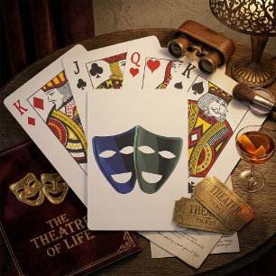 Theatre Masks Playing Cards