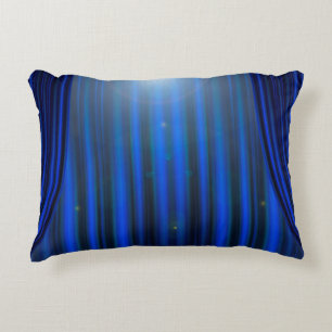 Theatre movie theatre curtain strip accent pillow
