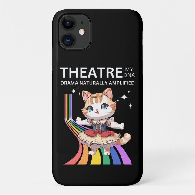   Theatre My DNA Drama Naturally Amplified Case-Mate iPhone Case (Back)