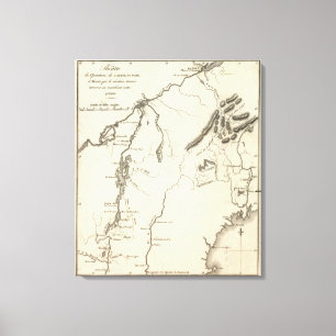 Theatre of Army operations in North Canvas Print