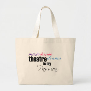 Theatre Passion Large Tote Bag