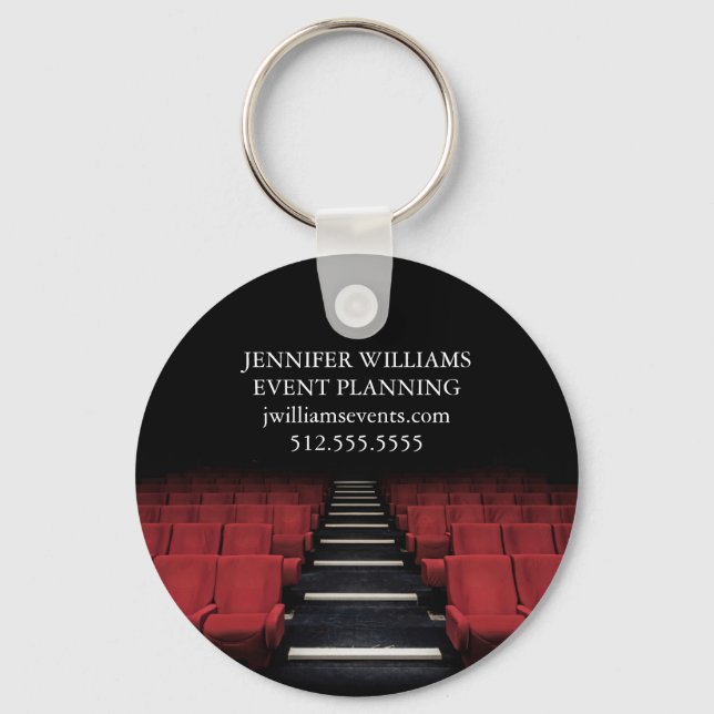 Theatre Performing Arts Custom Event Planner Keychain (Front)