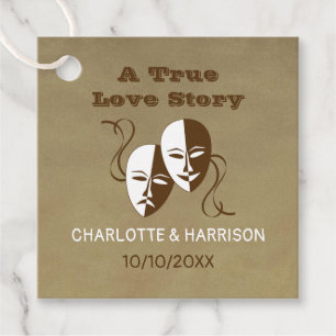 Theatre  Playbill Show Ticket Theme Wedding Favour Tags
