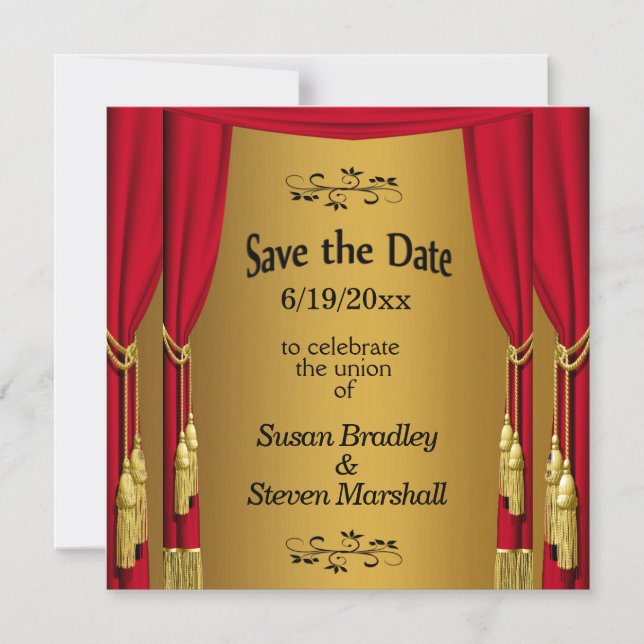 Theatre Save the Date Magnetic Invitation (Front)