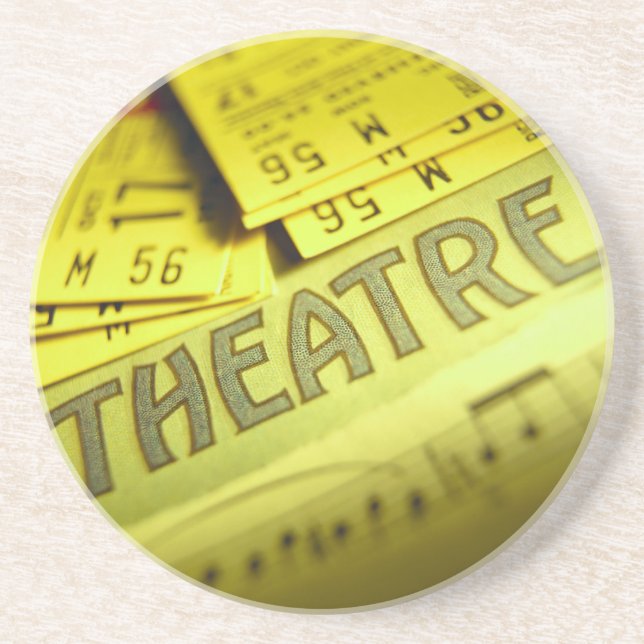 Theatre Sheet Music & Tickets Coaster (Front)