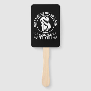 Theatre Singer Broadway Hand Fan