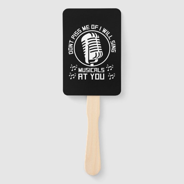 Theatre Singer Broadway Hand Fan (Front)