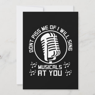 Theatre Singer Broadway Invitation
