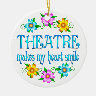 Theatre Smiles Ceramic Ornament