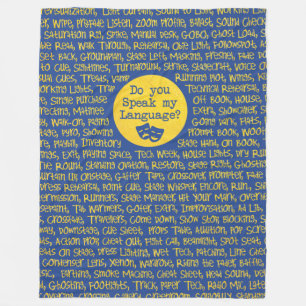 Theatre: Speak My Language Fleece Blanket