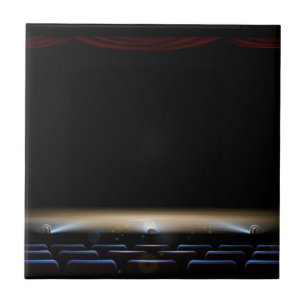 Theatre Stage and Curtains Tile
