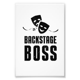 Theatre Stage Backstage Boss Crew Stage Photo Print