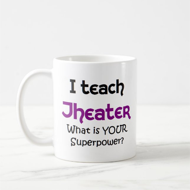 theatre teach coffee mug (Left)