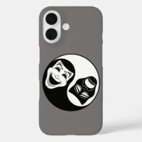 Theatre Yin Yang Design - Comedy and Tragedy Masks
