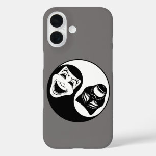 Theatre Yin Yang Design - Comedy and Tragedy Masks iPhone 16 Case