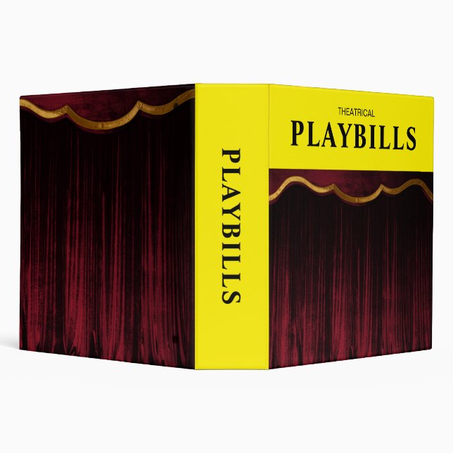 Theatrical Playbills Binder (Background)
