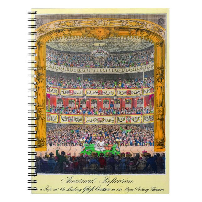 "Theatrical Reflection" Notebook (Front)