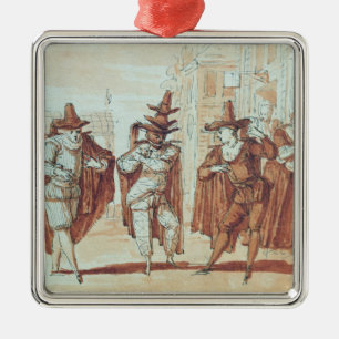 Theatrical Scene Metal Ornament