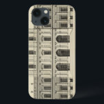 Theatrical Style Façade by Colen Campbell iPhone 13 Case<br><div class="desc">Colen Campbell created this theatrical style façade, which was published in his book Vitruvius Britannicus. A façade is basically a representation of the front, or side, of a building. An amazing architectural drawing that would look great in your home!</div>