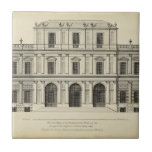 Theatrical Style Façade by Colen Campbell Tile<br><div class="desc">Colen Campbell created this theatrical style façade,  which was published in his book Vitruvius Britannicus. A façade is basically a representation of the front,  or side,  of a building. An amazing architectural drawing that would look great in your home!</div>