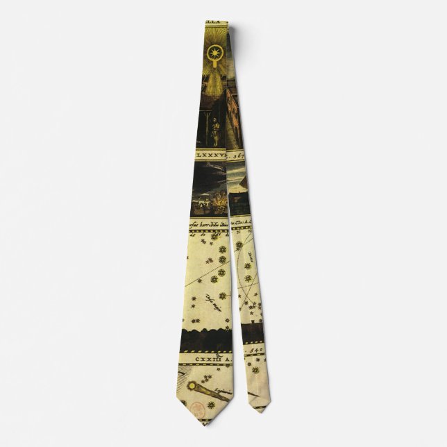 Theatrum Cometicum Comets by Stanislaw Lubieniecki Tie (Front)