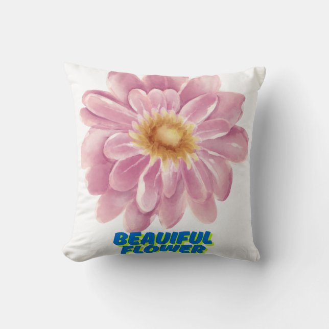thebeautifulflowerpillow throw pillow (Front)