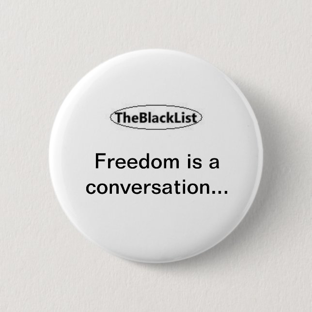 TheBlackList-OnWhiteOval, Button (Front)