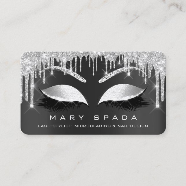TheCard That Raises Eyebrows: A Tool of Beauty Business Card (Front)