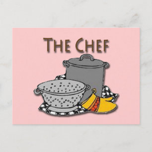 TheChef Pots and pans Postcard