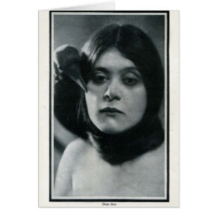 Theda Bara 1915 vintage portrait card