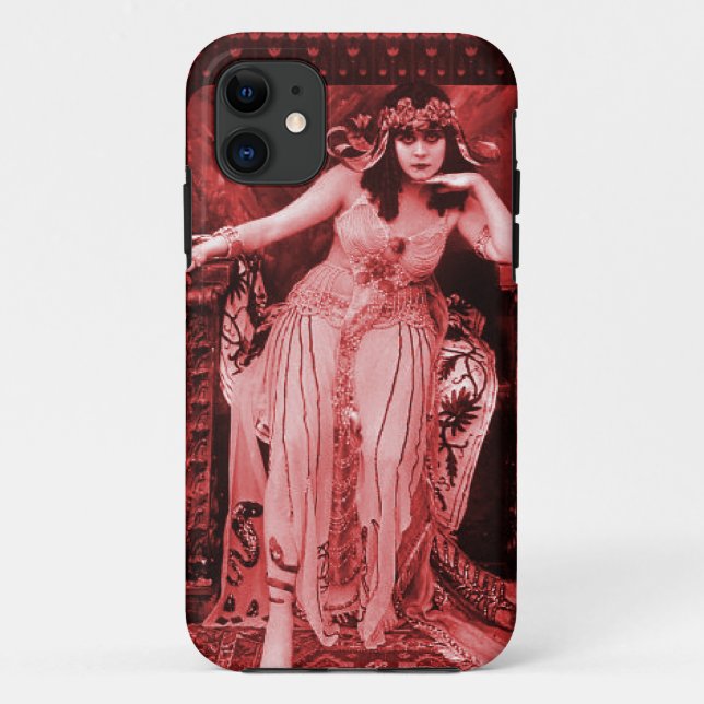 Theda Bara Cleopatra iPhone 5 Coque rouge noir (Dos)