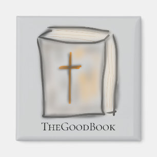 TheGoodBook Christian Bible with Cross Magnet