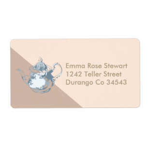 Théière Blush moderne   Tea Party   Adresse person
