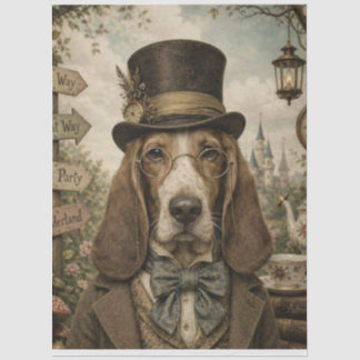 Théière en papier de soie Wonderland Chien